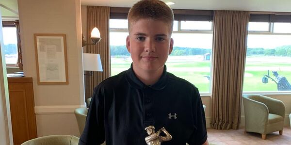 James Gibson from Lancaster wins the Allen Roy Trophy at Formby